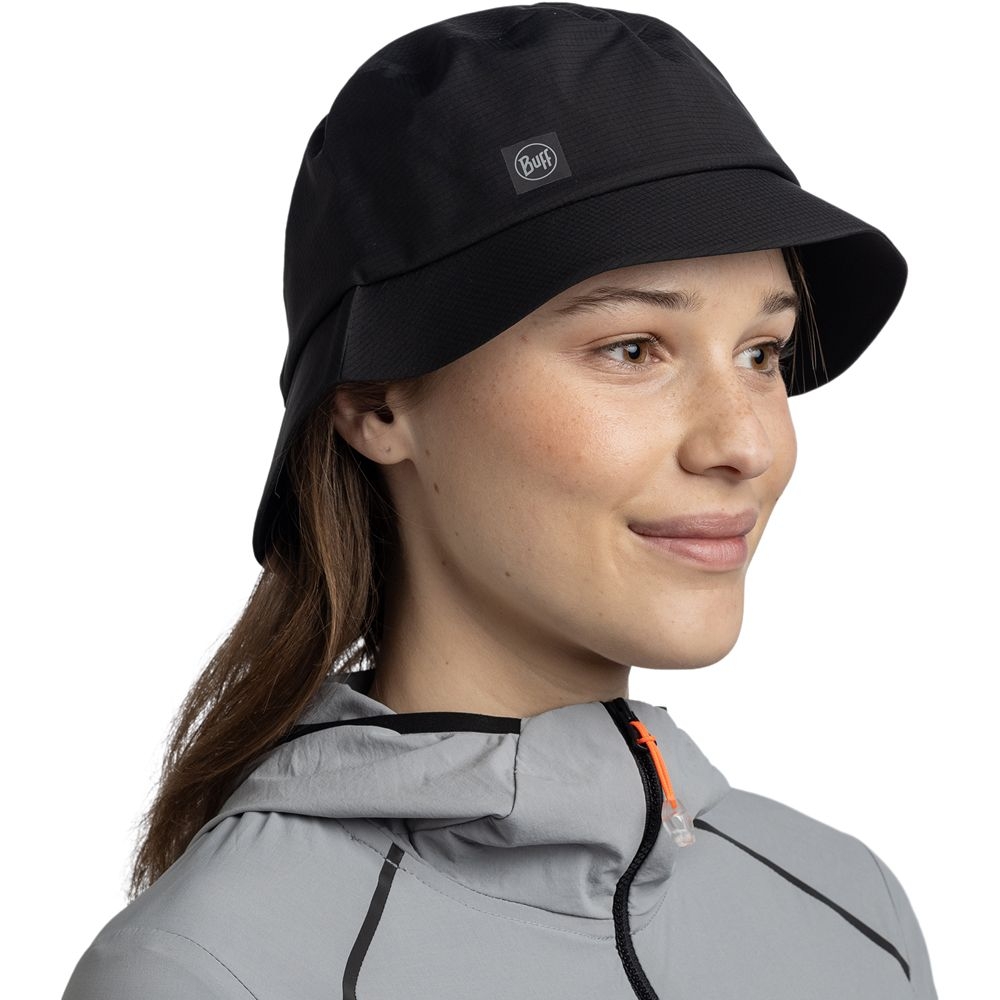 Buff Rain Bucket Hat Solid Black 137845999-999 kleding accessoires online bestellen bij Kathmandu Outdoor & Travel