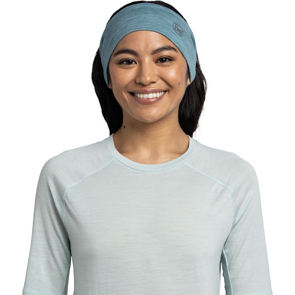 Buff Merino Lightweight Headband Pool 135580722-722 kleding accessoires online bestellen bij Kathmandu Outdoor & Travel