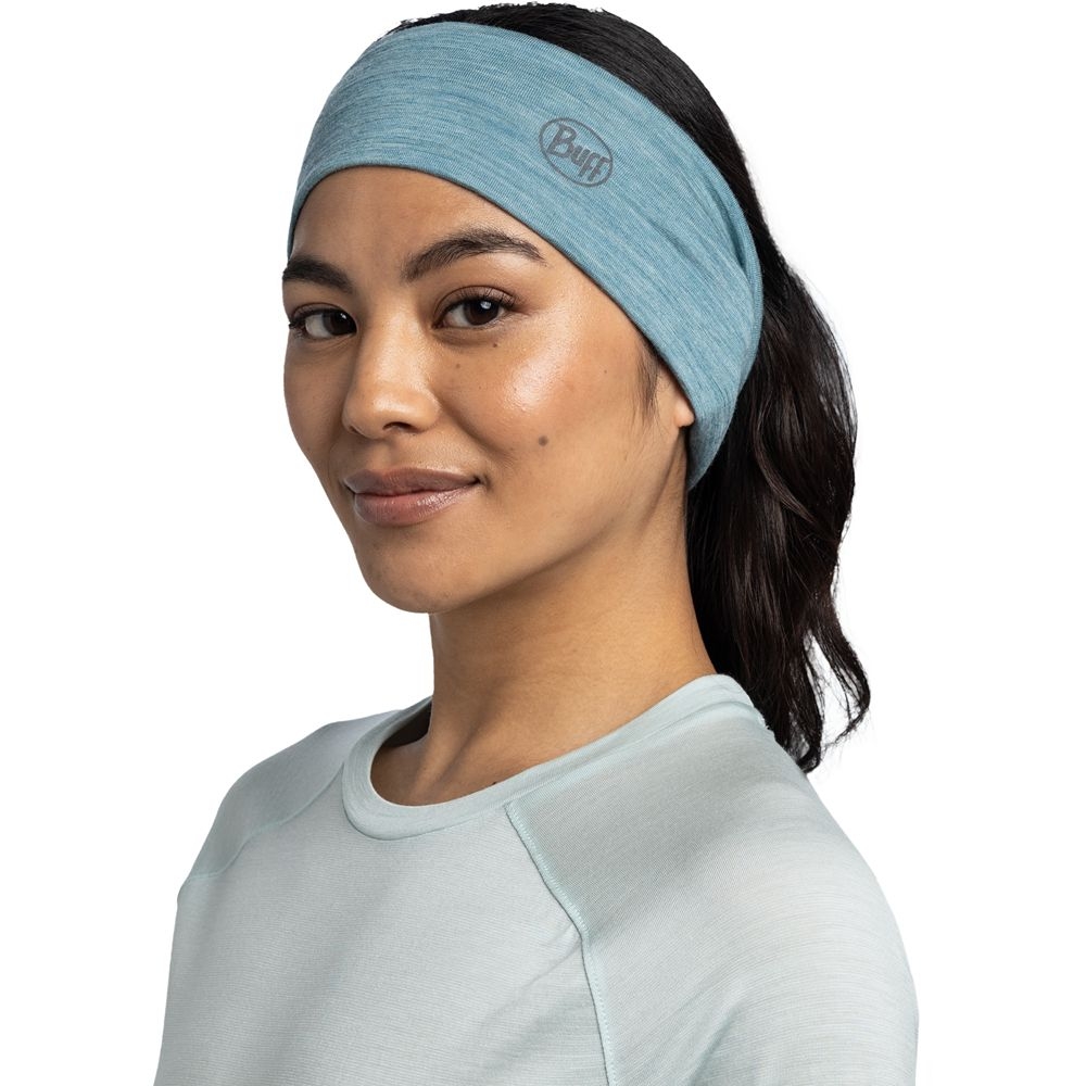 Buff Merino Lightweight Headband Pool 135580722-722 kleding accessoires online bestellen bij Kathmandu Outdoor & Travel