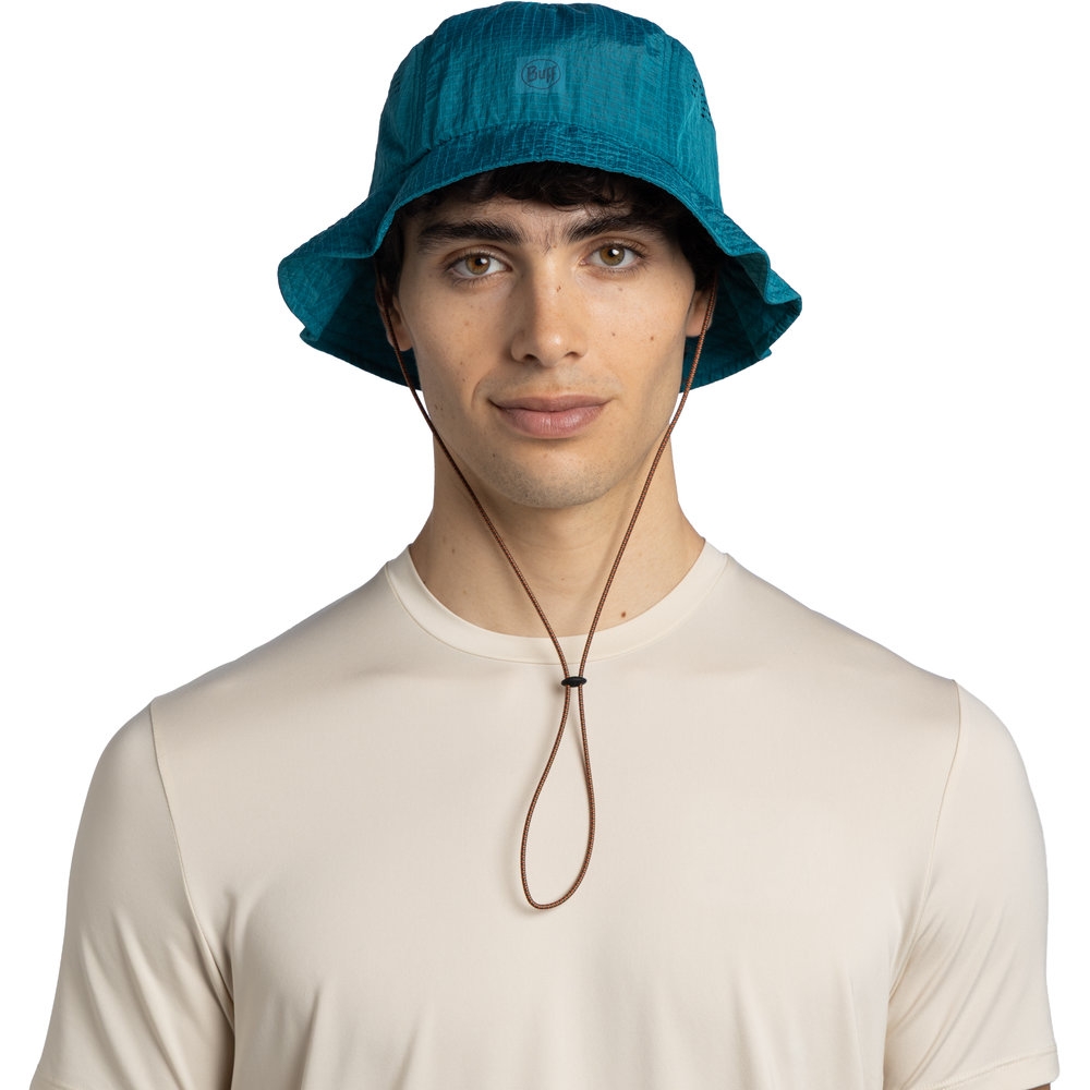 Buff Go Bucket Hat Solid Teal 135763706-706 kleding accessoires online bestellen bij Kathmandu Outdoor & Travel