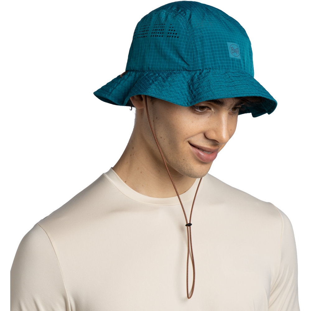 Buff Go Bucket Hat Solid Teal 135763706-706 kleding accessoires online bestellen bij Kathmandu Outdoor & Travel