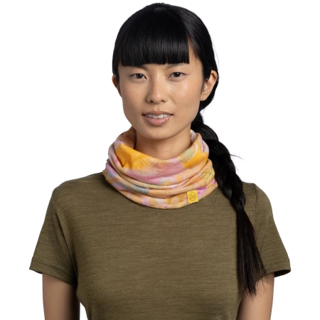 Buff  Merino Lightweight Digital Prints Esmerald Multi 