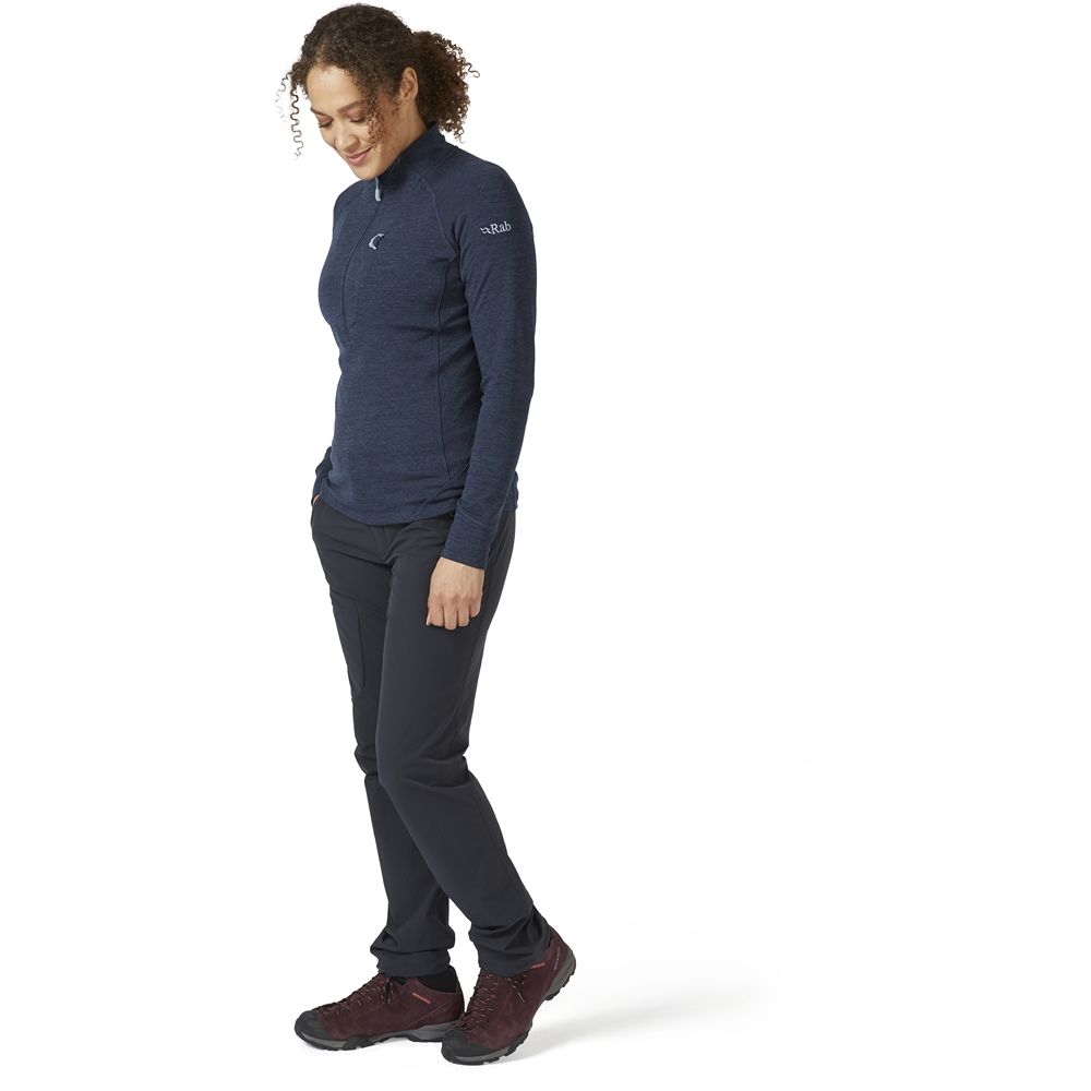 Rab Nexus Pull-On Women's Deep Ink QFF-75-DIK fleeces en truien online bestellen bij Kathmandu Outdoor & Travel