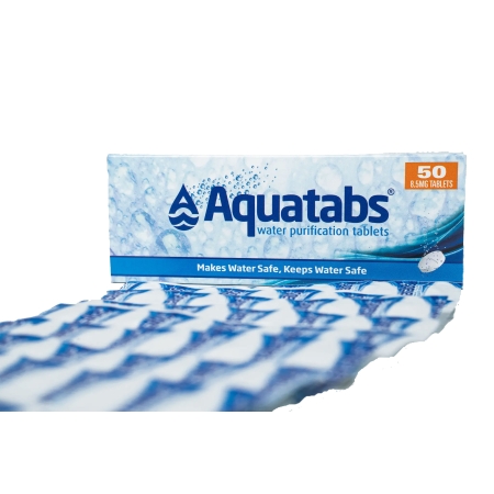 Aquatabs Aquatabs waterzuiveringstabletten 8,5mg (50 stuks) Aquatabs Aquatabs waterzuiveringstabletten 8,5mg (50 stuks)