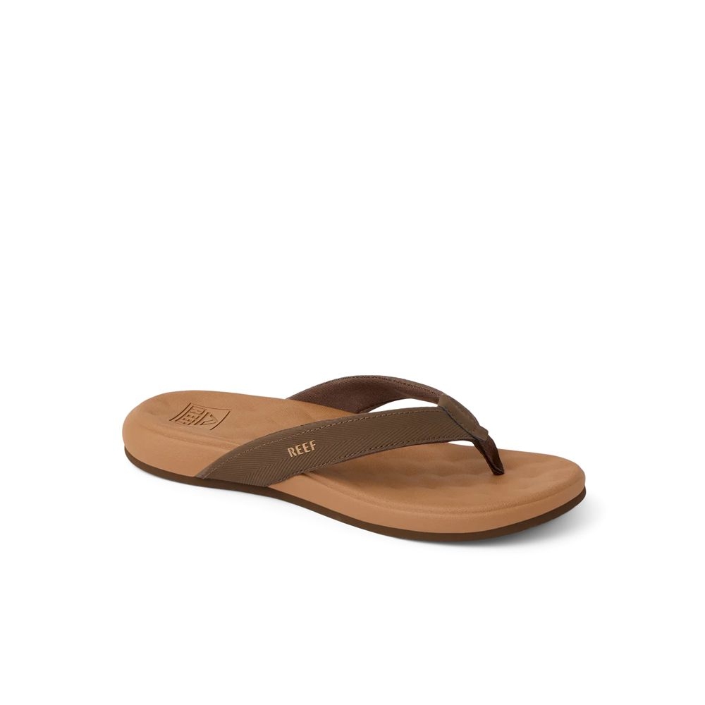 Reef Reef Cushion Melody Women's CJ8709-61 slippers Reef Cushion Melody Women's Chocolate/Lion CJ8709-61 slippers online bestellen bij Kathmandu Outdoor & Travel