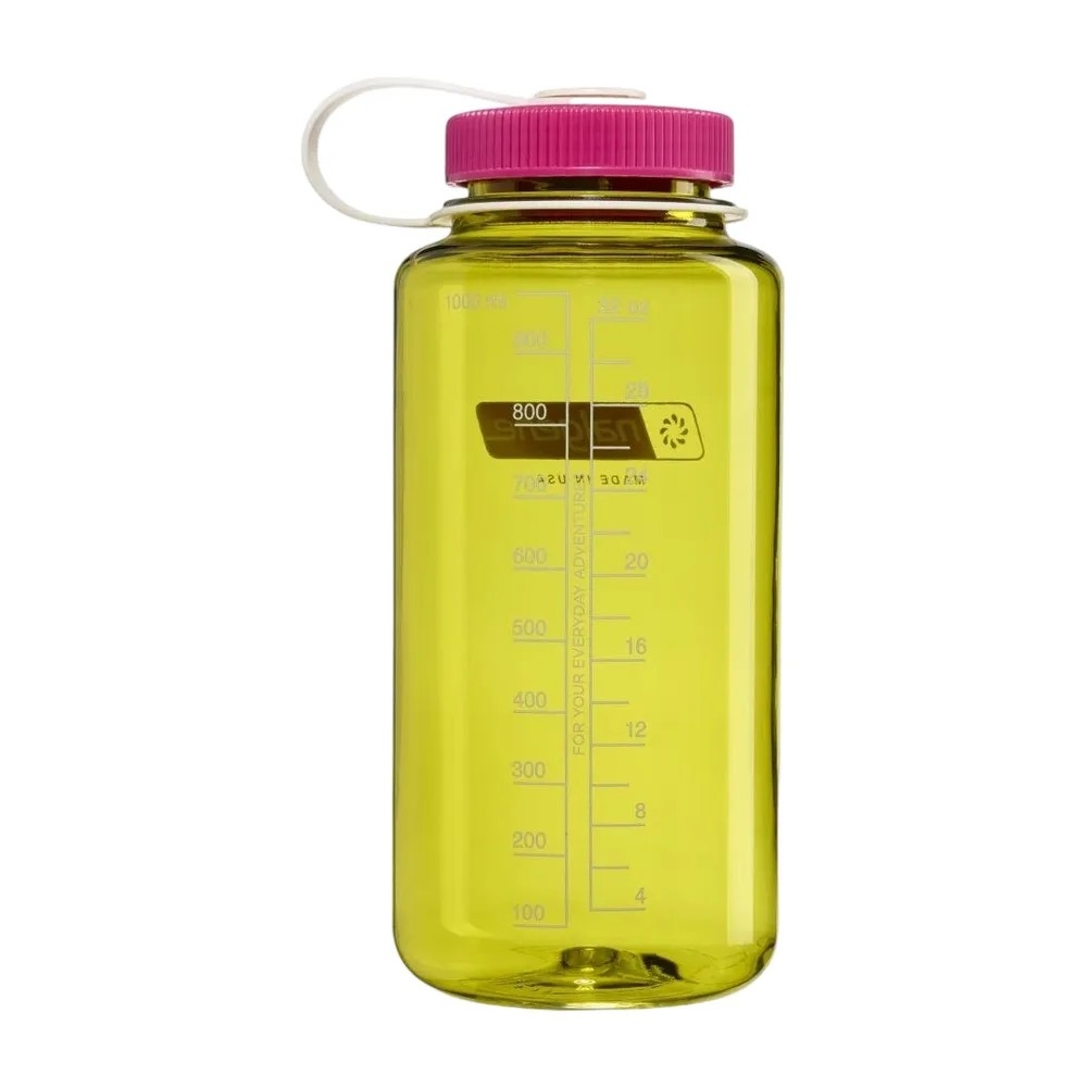 Nalgene Nalgene Wide Mouth 1L N2020-2432 drinkflessen en thermosflessen Nalgene Wide Mouth 1L Endive w/Fuchsia Purple N2020-2432 drinkflessen en thermosflessen online bestellen bij Kathmandu Outdoor & Travel