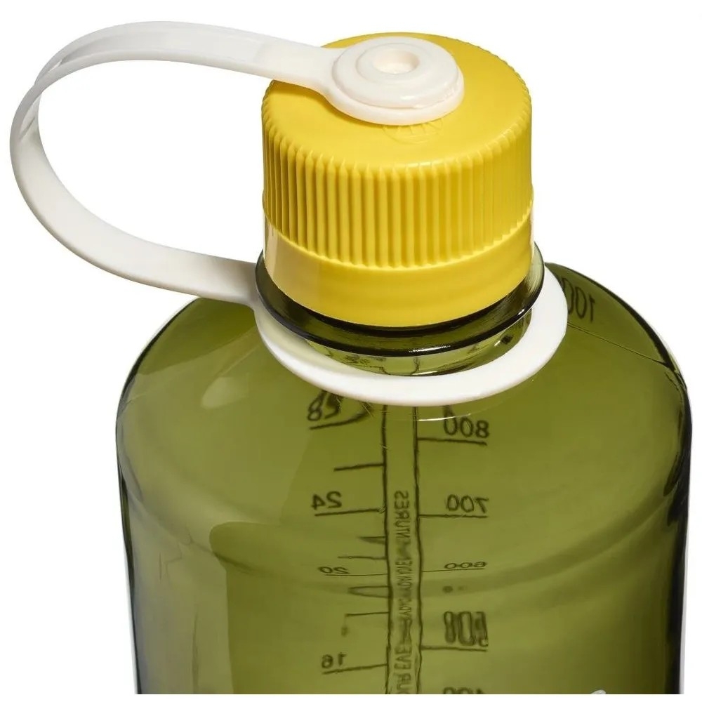 Nalgene Narrow-Mouth 1L Oil Green w/Freesia N2021-4332 drinkflessen en thermosflessen online bestellen bij Kathmandu Outdoor & Travel