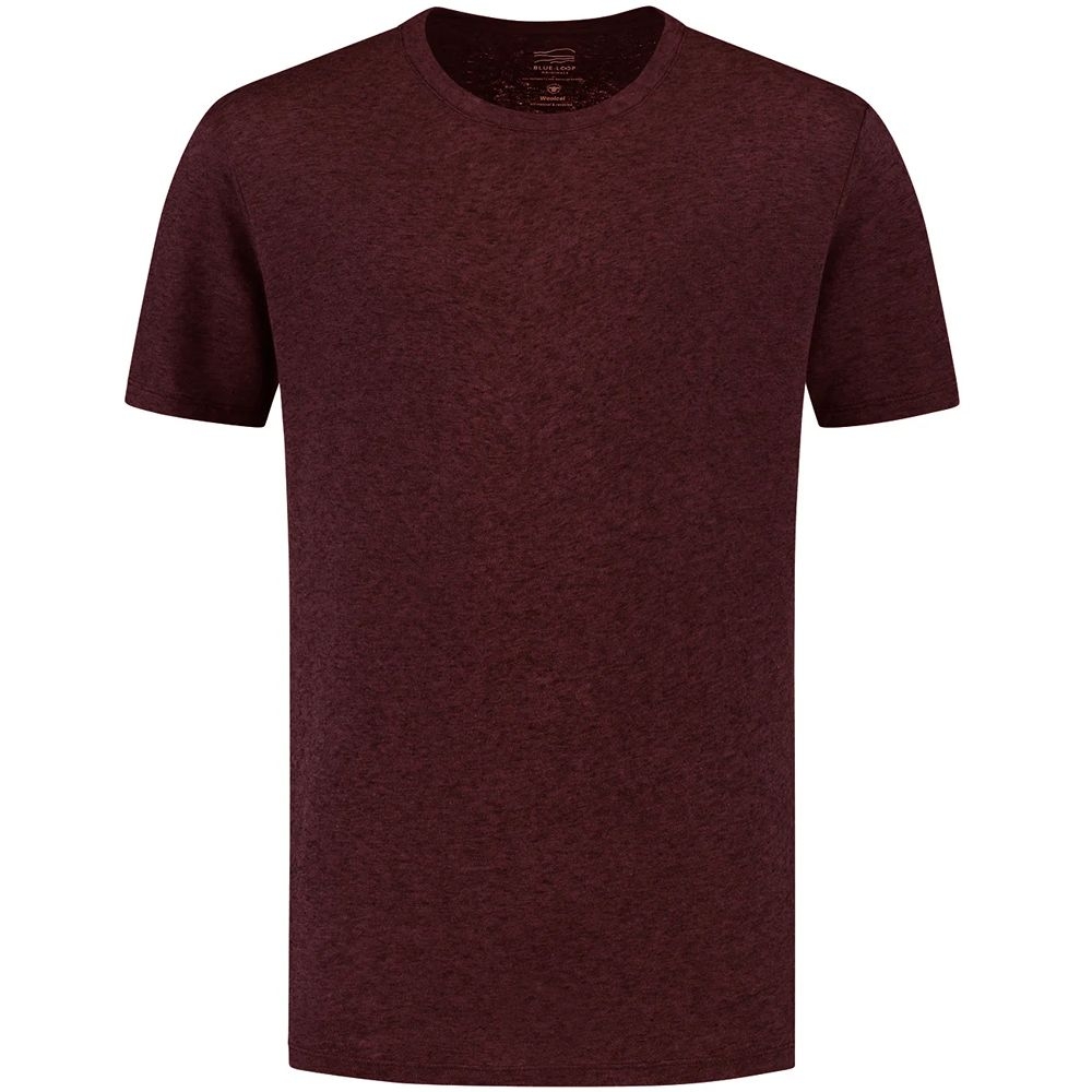 Blue Loop Originals Woolcel Tshirt Dark Terra WTS013-23-B432 shirts en tops online bestellen bij Kathmandu Outdoor & Travel