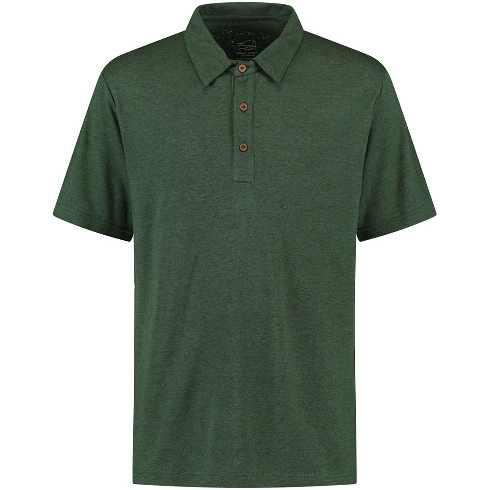 Blue Loop Originals Woolcel Polo Cilantro WPO013-23-B876 shirts en tops online bestellen bij Kathmandu Outdoor & Travel