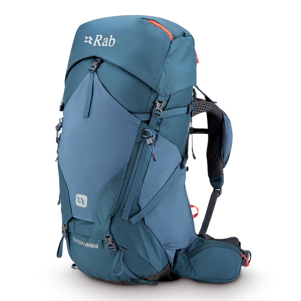 Rab Exion 55 ND Orion Blue QAP-78-ORB trekkingrugzakken online bestellen bij Kathmandu Outdoor & Travel