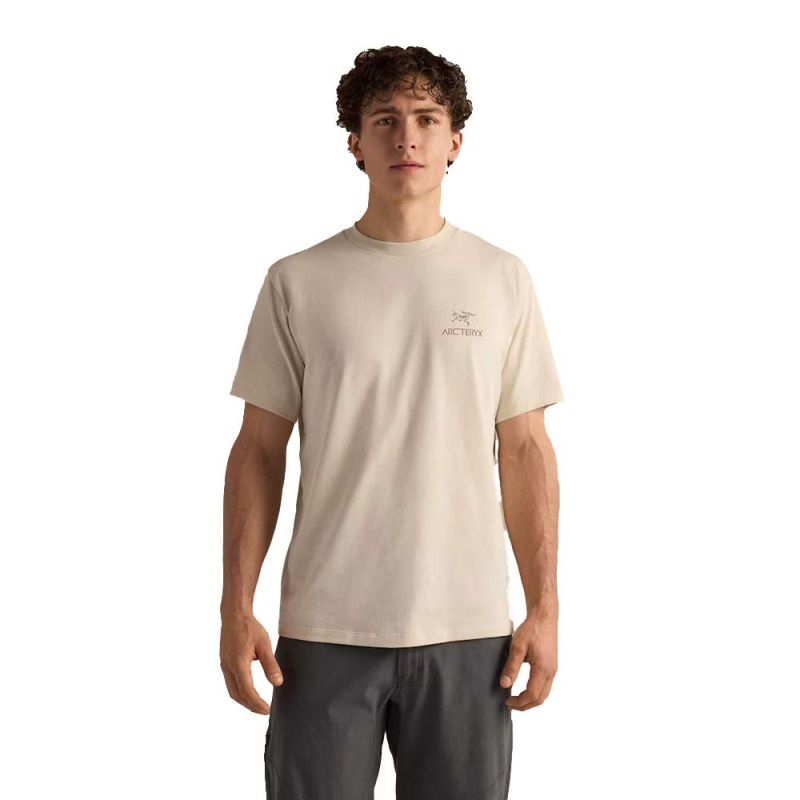Arc'teryx Kragg SL Cotton Bird Word SS Sea Salt / Mongoose t-shirt