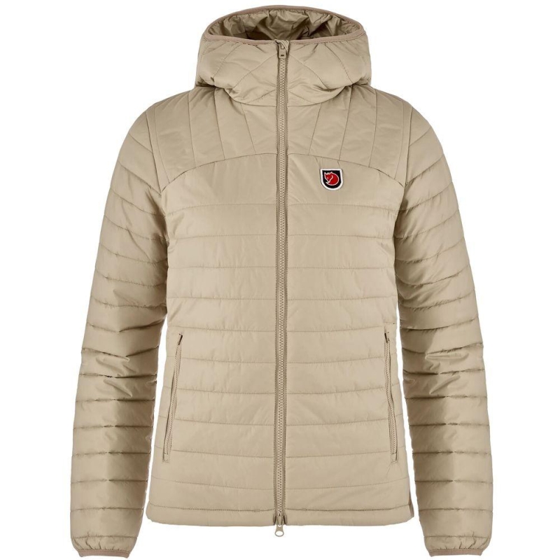 Fjällräven Expedition Lätt Hoodie Women's Fossil winterjas