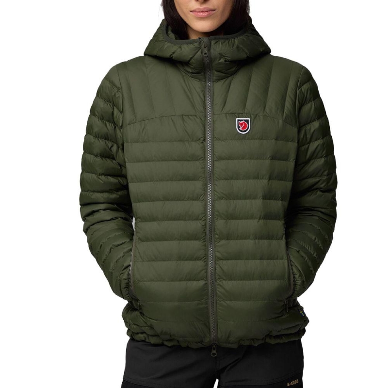 Fjällräven Expedition Lätt Hoodie Women's Deep Forest winterjas