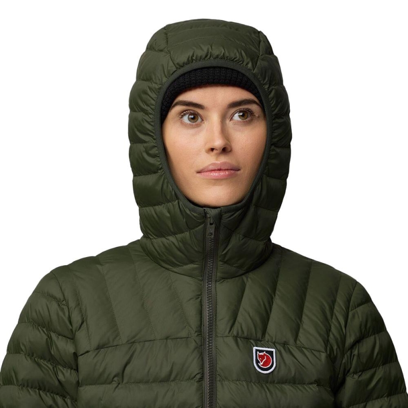 Fjällräven Expedition Lätt Hoodie Women's Deep Forest winterjas