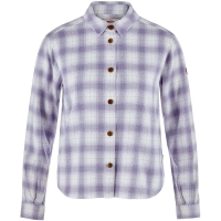 Fjällräven Övik Boxy Flannel Shirt Women's Eggshell-Lavender Mist blouse