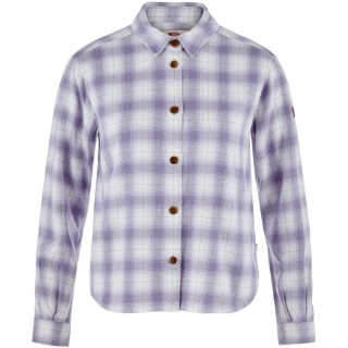 Fjällräven Övik Boxy Flannel Shirt Women's Eggshell-Lavender Mist