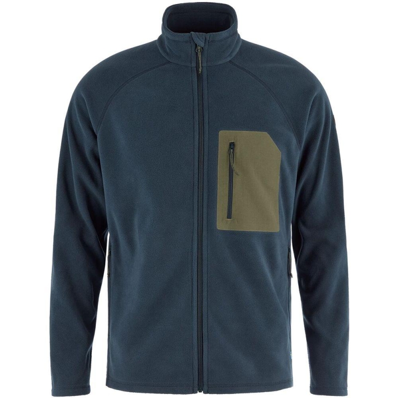 Fjällräven Kaipak Fleece Dark Navy-Laurel Green vest