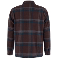 Fjällräven Singi Flannel Overshirt Black Oak-Dark Navy overhemd