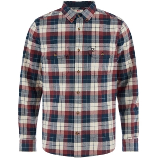 Fjällräven Singi Heavy Flannel Shirt Dark Navy-Maroon