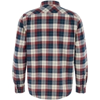 Fjällräven Singi Heavy Flannel Shirt Dark Navy-Maroon overhemd
