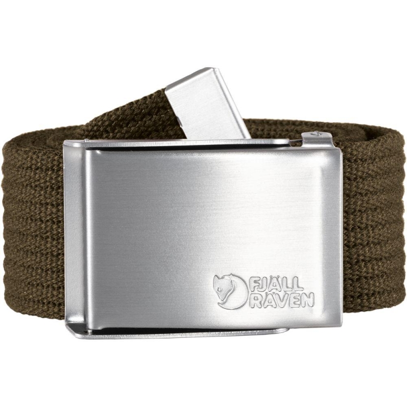 Fjällräven Canvas Belt Dark Olive riem