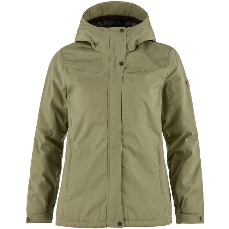 Fjällräven Stina Padded Jacket Women's Green winterjas