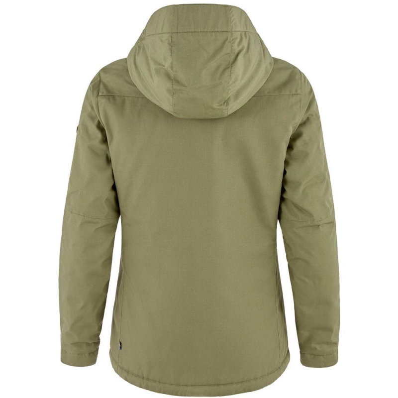 Fjällräven Stina Padded Jacket Women's Green winterjas