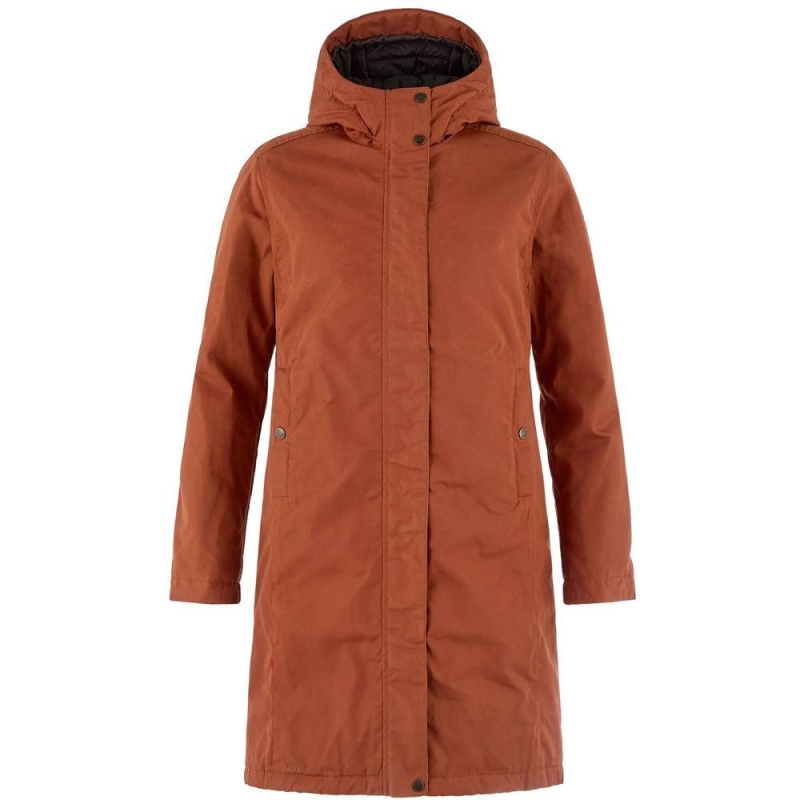 Fjällräven Kiruna Hydratic Padded Parka Women's Autumn Leaf winterjas