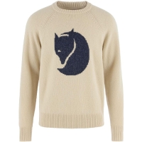 Fjällräven Fjällräven Logo Knit Sweater Light Beige trui