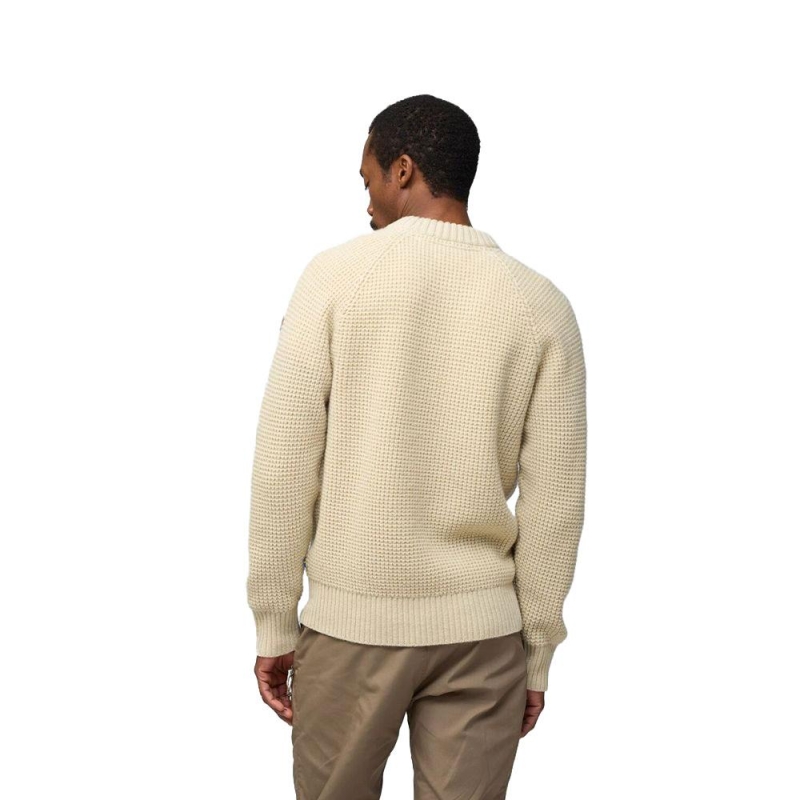 Fjällräven Övik Waffle Knit Light Beige trui