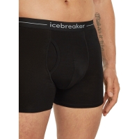 Icebreaker Anatomica Boxers wFly Black ondergoed