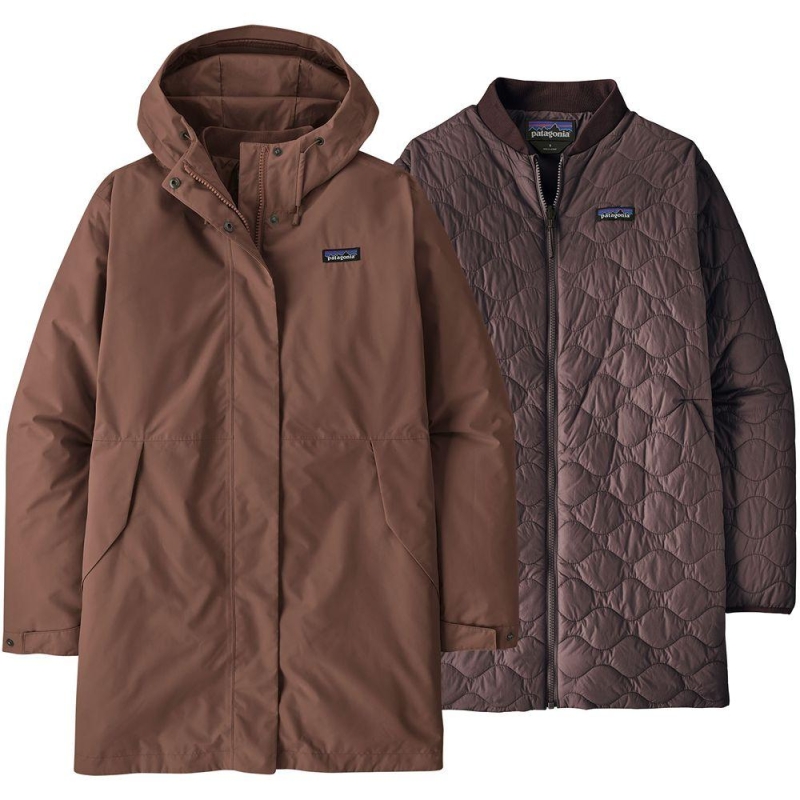 Patagonia Heyes Peak 3-in-1 Parka Women's Berm Brown 3 in 1 jas