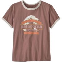 Patagonia Great Waves Ringer Tee Women's Moonrise Taupe t-shirt