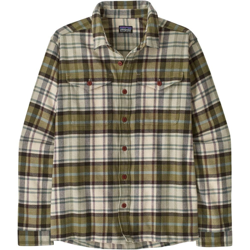 Patagonia Fjord Flannel Shirt Rising Storm: Weathered Stone overhemd