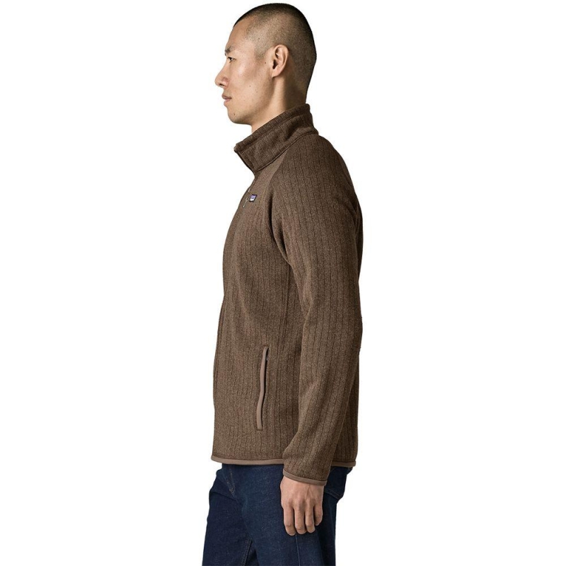 Patagonia Better Sweater Jacket Marlow Brown Rib Knit vest