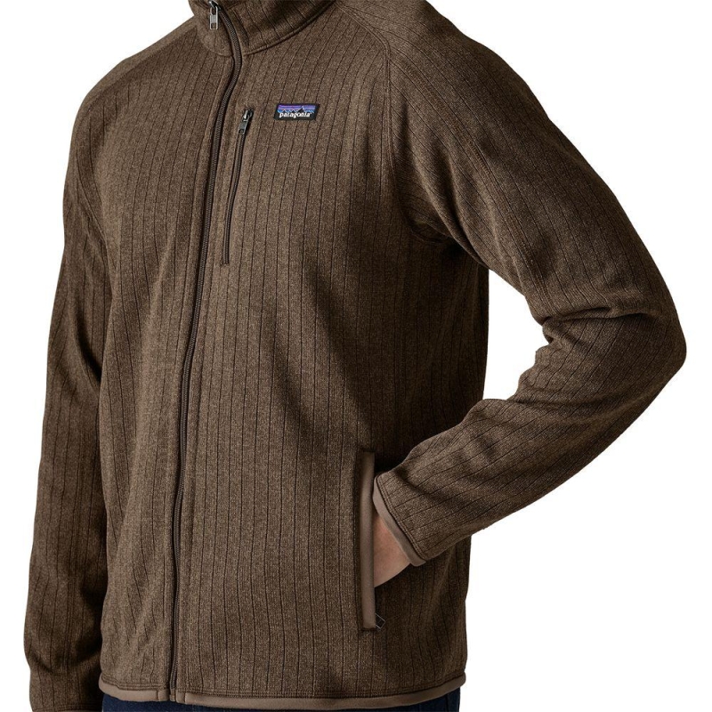 Patagonia Better Sweater Jacket Marlow Brown Rib Knit vest