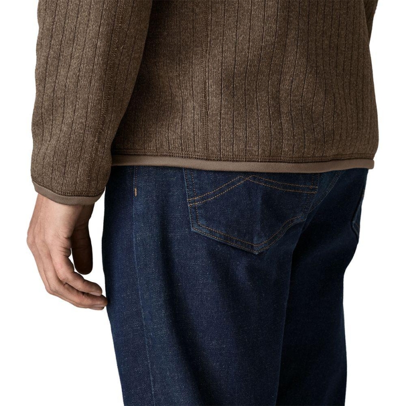 Patagonia Better Sweater Jacket Marlow Brown Rib Knit vest