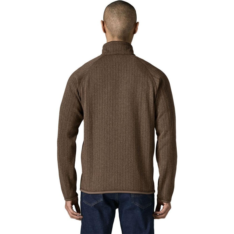 Patagonia Better Sweater Jacket Marlow Brown Rib Knit vest