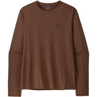 Patagonia L/S Cap Cool Daily Shirt - Boardshort Logo Berm Brown - Light Berm Brown lange mouw shirt