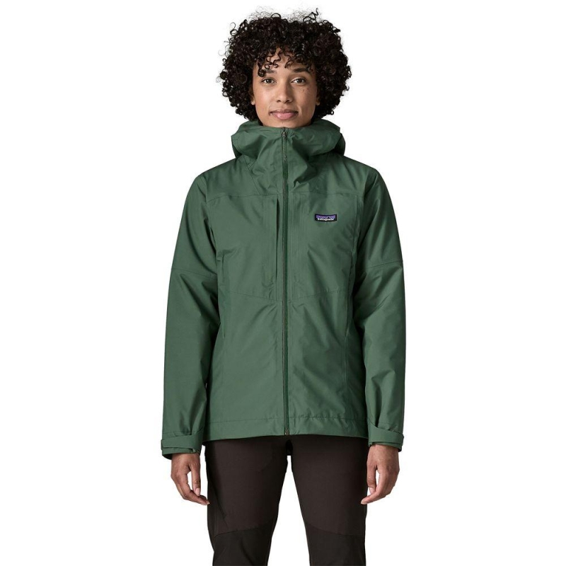 Patagonia Insulated Boulder Fork Rain Jkt Women's Canopy Green winterjas