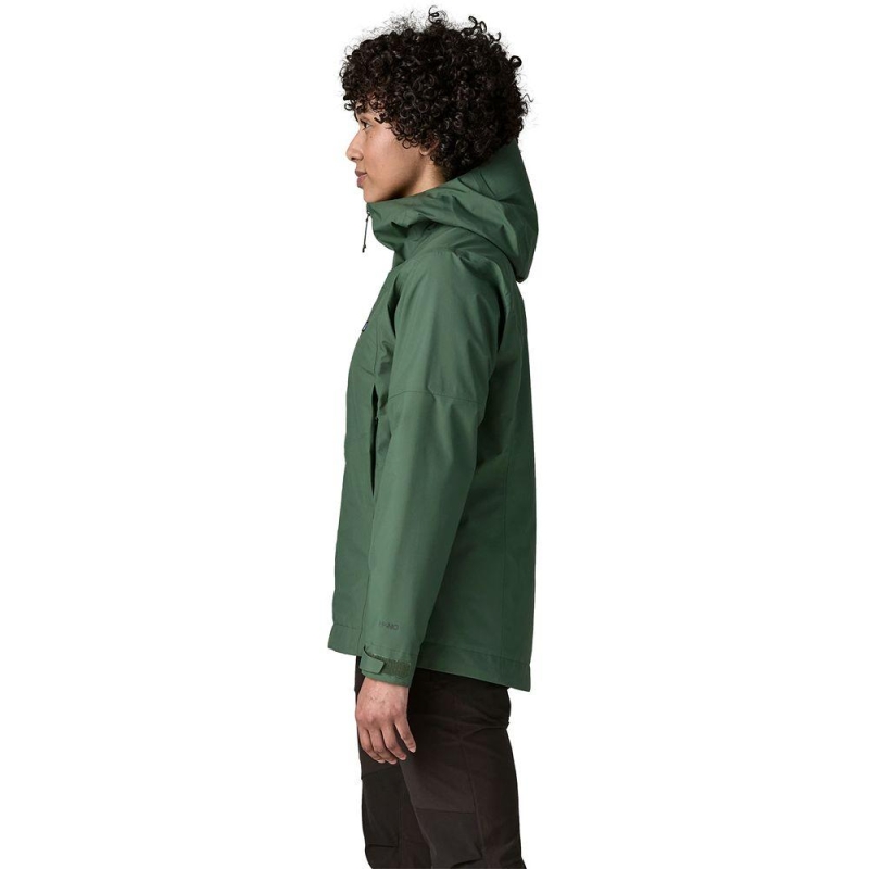 Patagonia Insulated Boulder Fork Rain Jkt Women's Canopy Green winterjas