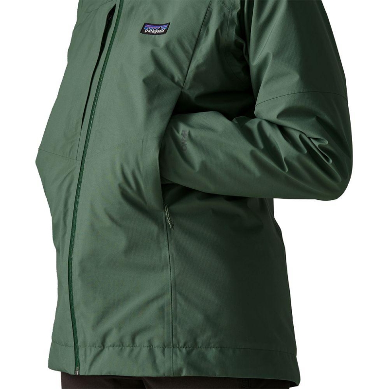 Patagonia Insulated Boulder Fork Rain Jkt Women's Canopy Green winterjas