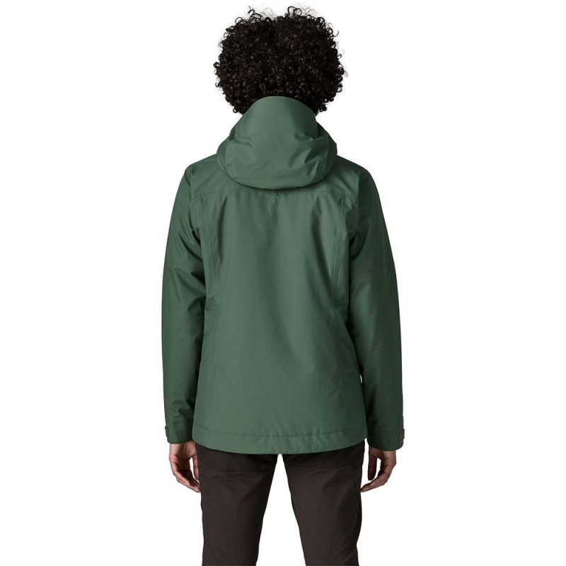Patagonia Insulated Boulder Fork Rain Jkt Women's Canopy Green winterjas