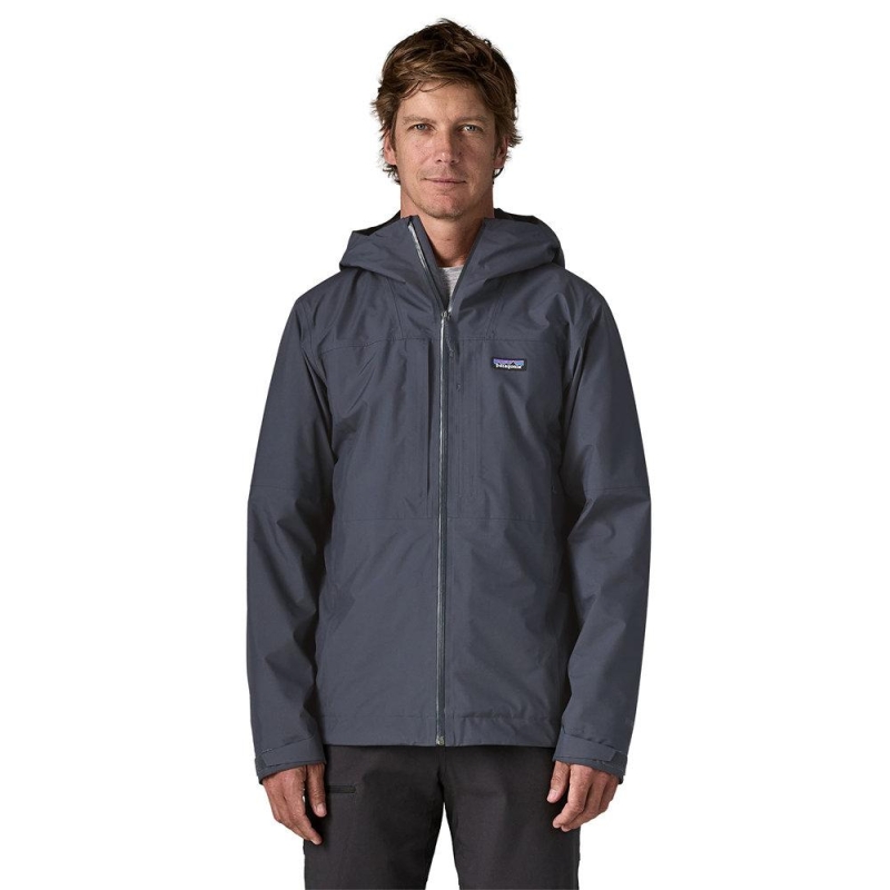 Patagonia Insulated Boulder Fork Rain Jkt Smolder Blue winterjas