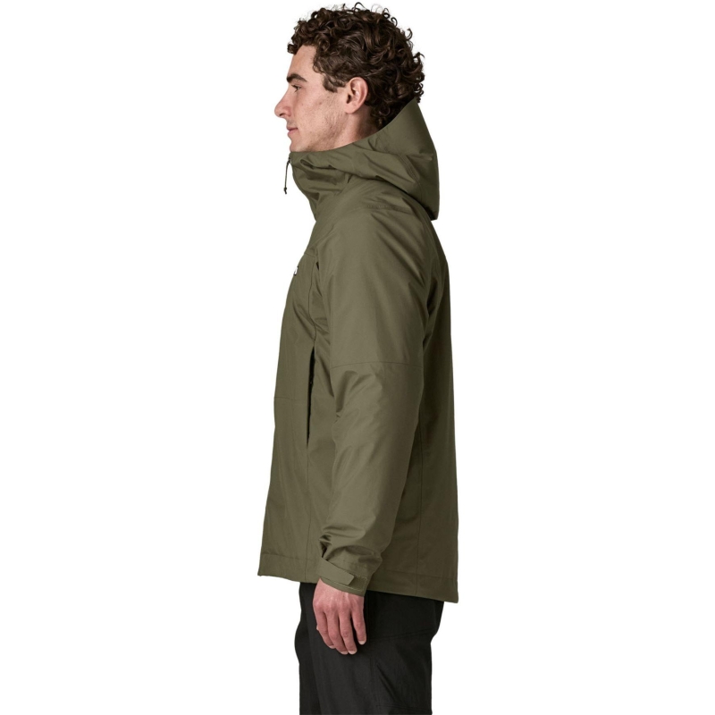 Patagonia Insulated Boulder Fork Rain Jkt Basin Green winterjas