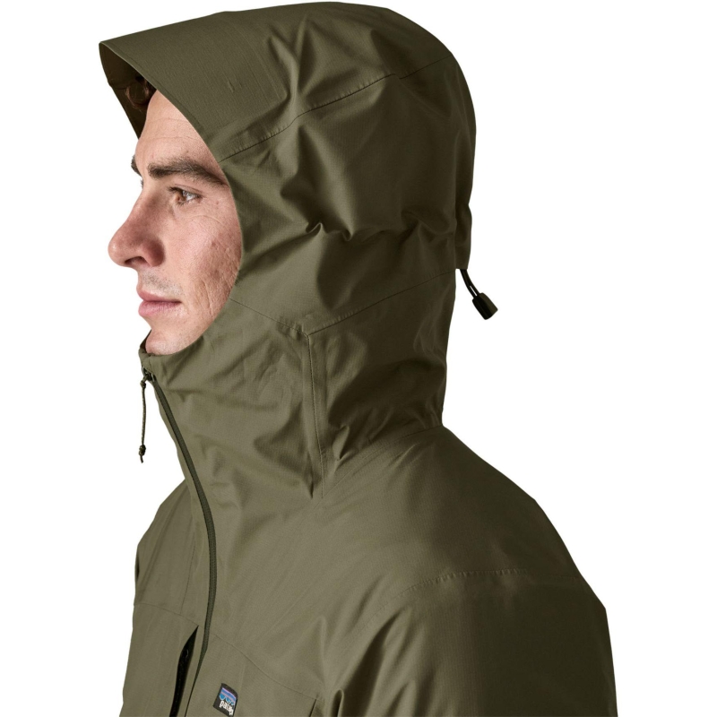 Patagonia Insulated Boulder Fork Rain Jkt Basin Green winterjas