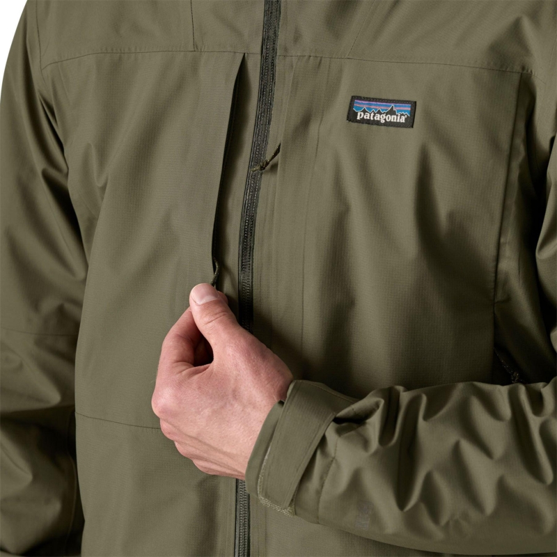 Patagonia Insulated Boulder Fork Rain Jkt Basin Green winterjas