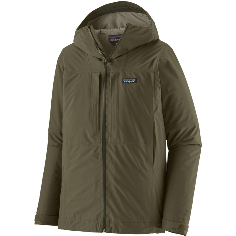 Patagonia Insulated Boulder Fork Rain Jkt Basin Green winterjas