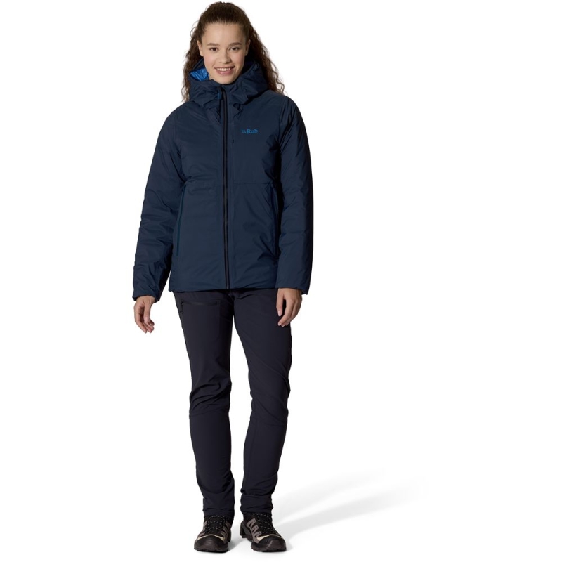 RAB Microlight Shield Jacket Women's Galaxy Blue winterjas