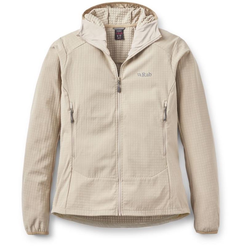 RAB Quantra Pro Hoody Women's Dark Pebble softshelljas